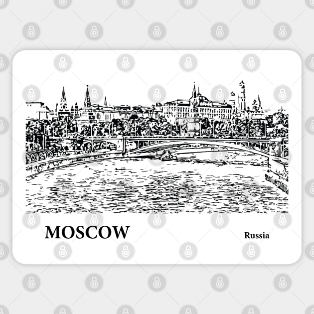 Moscow - Russia Sticker by Lakeric